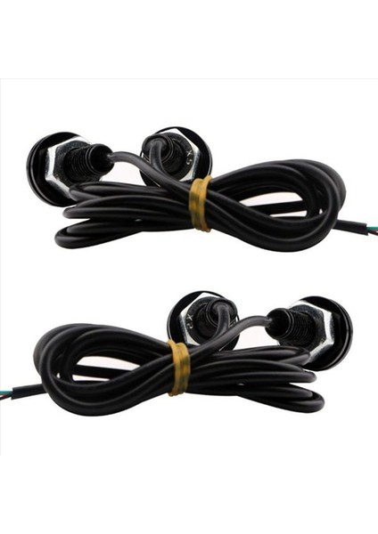 24 Adet Araba 12V 23MM Çift Renk Geçiş 4014 12 LED Drl Eagle Göz Gündüz Işığı (Yurt Dışından) fırsatları