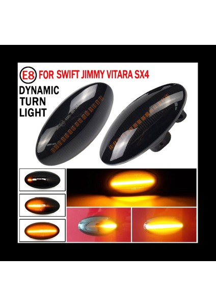 6x Araba Dinamik LED Işaretleyici Işık Dönüş Sinyali Suzuki Apv Arena Için Alto Grand Vitara Ignis Jimny Sx4 (Yurt Dışından) fırsatları
