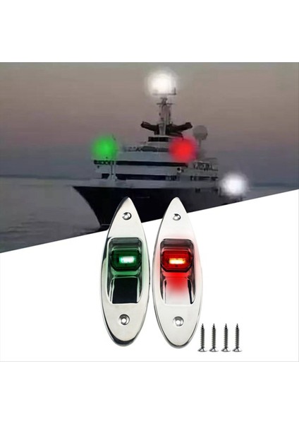 LED Iki Renkli Sinyal Işıkları Deniz Evrensel Navigasyon Işıkları Navigasyon Işıkları Tekne Malzemeleri (Yurt Dışından) fiyatları