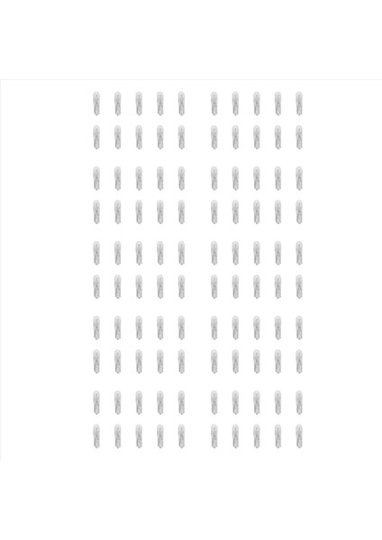 100PCS T5 17 86 206 286 Halojen Ampul Gösterge Paneli Lamba Otomatik Gösterge Tablosu Lamba 1 2W 12V Işık Kaynak Sıcak Beyaz (Yurt Dışından)