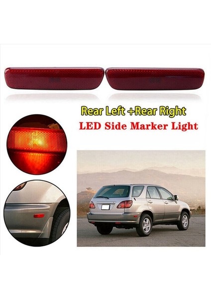 Lexus Için 4x RX300 1999-2003 IS300 2001-05 Arka Tampon Reflektörü Kırmızı LED Sinyal Işaretleyici Işığı 8175048010 8176048010 (Yurt Dışından) fırsatları