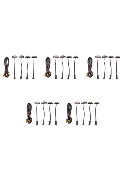 2016-2021 Için 20X Toyota Tacoma Trd Pro / 2019-2021 Rav4 LED Ön Izgara Füme Amber Işık Gündüz Işık Lambası (Yurt Dışından)