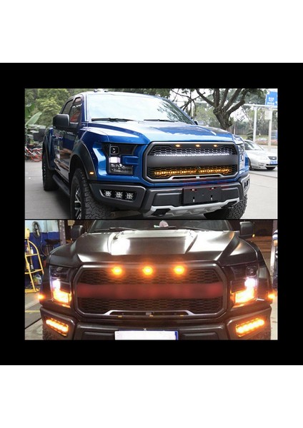 Ford F-150 Raptor Için 6x Füme Lens Amber LED Ön Izgaralar Koşu Lambaları (Yurt Dışından) fiyatları