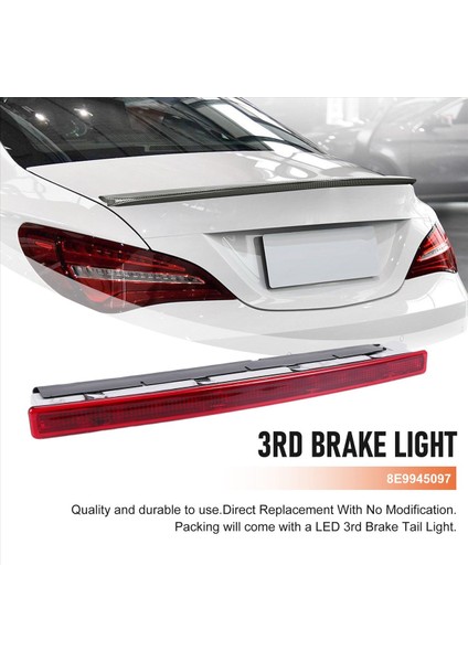 Kırmızı Lens Tam LED Arka Kol Üçüncü Fren 3rd Fren Durma Işık Lambası Için -Audi A4 B6 Vagonu 2001-2005 8E9945097 (Yurt Dışından) indirimleri