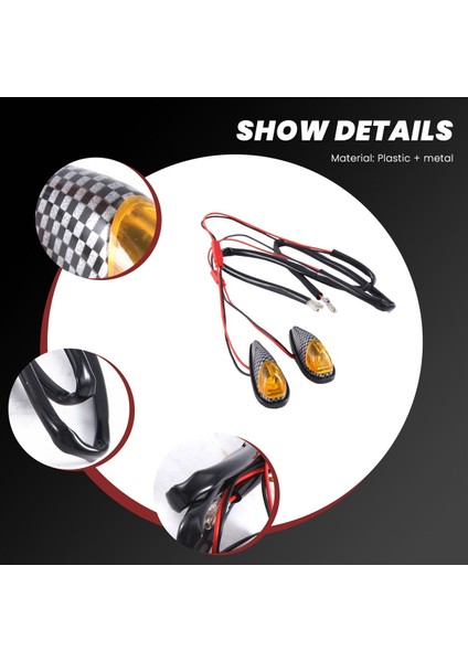 2 x Motosiklet Göstergeleri Güçlü LED Mini Gösterge Yanıp Sönen Sinyal Işığı (Yurt Dışından) indirimleri