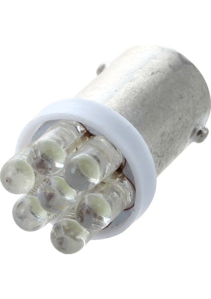 10 x BA9S 1895 T4W Lamba Ampul 7 LED 12V Beyaz Araç Için (Yurt Dışından)