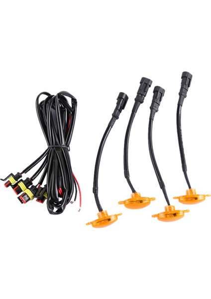 16X [fiş ve Oynat] Araba LED Ön Izgara Füme Amber Işık Gündüz Koşu Işıkları Evrensel Pikap Suv Kamyonu (Yurt Dışından) indirimleri