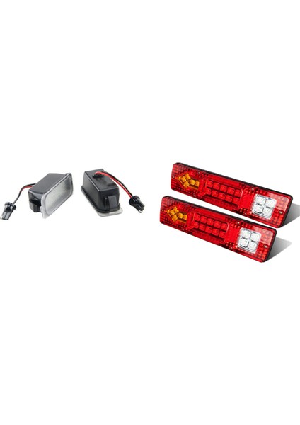 Ford Focus Mk Iı 08-19 Için 2x LED Numaralı Plaka Işığı 2 Pcs 19 LED Su Geçirmez Kuyruk Işığı Römorku Durma Işığı (Yurt Dışından)