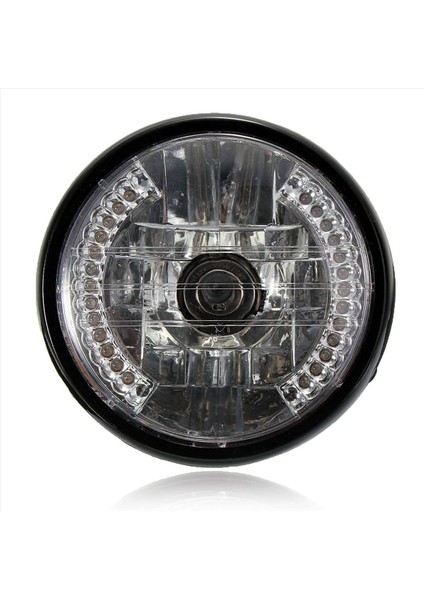 2pcs 7 Inç Motosiklet Yuvarlak Far Halojen H4 Bobber Için Hafif Lamba (Yurt Dışından) fiyatları