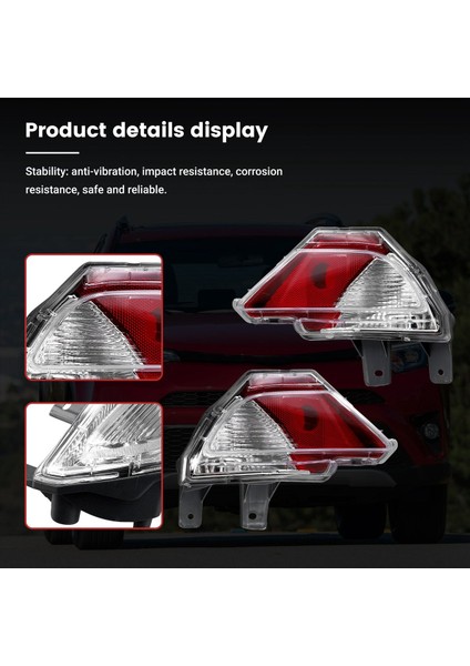 Toyota Rav4 Rav 4 4 2016-2018 Abd Sürüm Araba Arka Tampon Fren Işık Kuyruğu Durdurma Isınma Sinyali Reflektör Lambası Soğmazı Yok (Yurt Dışından) fırsatları