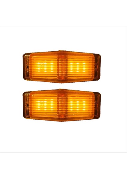 2pcs LED Işaretleyici Işıkları Ön Çift Brülör Göstergesi Lamba Için Scania Volvo Adam Benz Kamyon Kamyonu Ön Izgara Işık (Yurt Dışından)