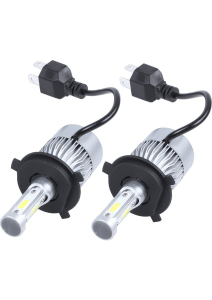 4 x S2 H4 72W 8000LM LED Far Arabası Hı/lo Işın Otomatik Ampuller 6000K Beyaz (Yurt Dışından) fiyatları