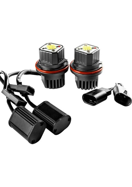 2pc Beyaz Melek Gözler Halo Halka Işaretleyici Işık LED Ampul Far 80W 6000K -Bmw 1 5 7 Serisi X3 X5 E39 E53 E60 E66 E87 (Yurt Dışından)