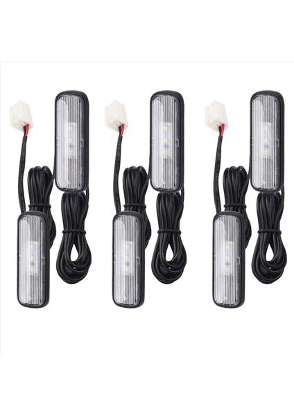 6pcs Araba Işığı LED Iç Atmosfer Işık Dekorasyon Lambası Ortam Ayak Işığı Honda Civic 10 2018-2020 Mavi (Yurt Dışından)