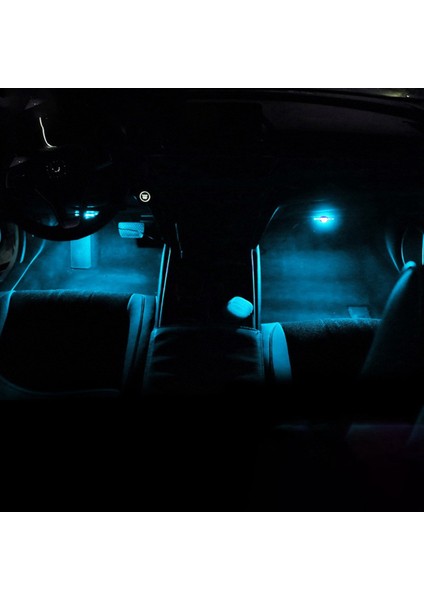 6pcs Araba Işığı LED Iç Atmosfer Işık Dekorasyon Lambası Ortam Ayak Işığı Honda Civic 10 2018-2020 Mavi (Yurt Dışından) fırsatları