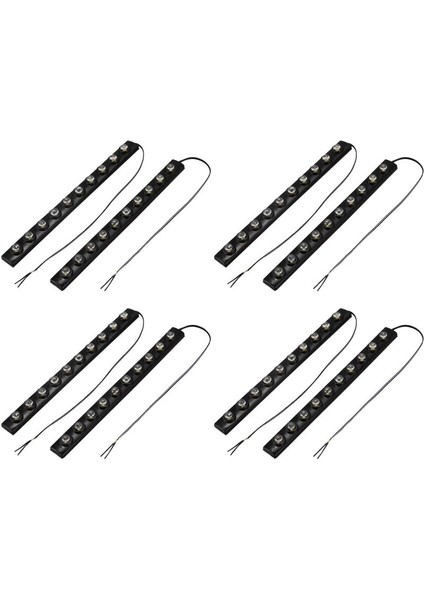 8 x 20W Gündüz Koşu Işıkları Otomatik Drl LED Sürüş Işıkları 10 Cob LED Araç Bağlığı 200LM Dc 12V (Beyaz Işık) (Yurt Dışından)