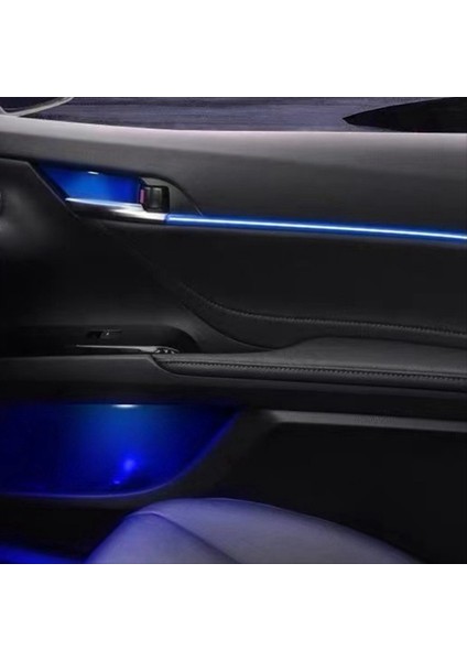 8pcs Atmosfer Lamba Araba Iç 8 Kapı Depolama Kutusu LED Ortam Hafif Buz Mavisi Toyota Camry 2018-2022 (Yurt Dışından) fırsatları