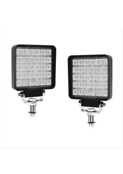4 Inç Kare LED Iş Işığı 2pcs 90W Sel Lambası Offroad Ağır Ekipman Araçları Kamyon Traktör Arabası Tekne Atv Utv (Yurt Dışından) fiyatları