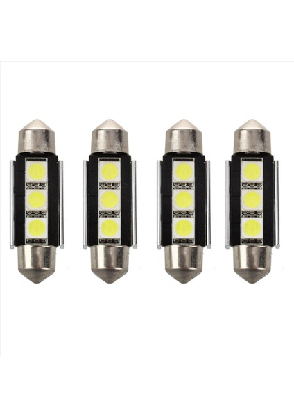 8x Smd LED Festoon 39 mm Canbus C5W 12V 3 Güç Smd Plakası ve Okuma Işığı - Bmw 3 Serisi 5 Serisi Beyaz (Yurt Dışından)