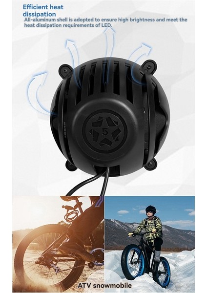 Elektrikli Bisiklet Kar Arabası Boynuz Farları 36V/48V/60V/72V Gece Güvenli Binicilik E-Bisiklet Ön Far (Yurt Dışından) modelleri