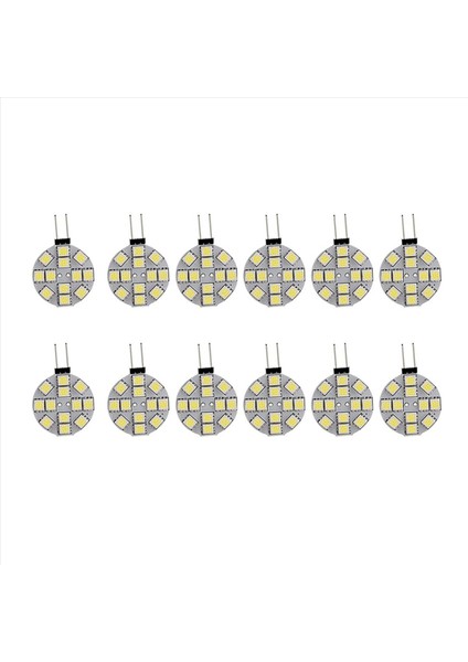 24PCS G4 Puck Işıkları LED Ampul Yan Pim Tabanı G4 5050 12SMD LED Rv Kamp Hafif Ev Okuma Işığı Beyaz (Yurt Dışından) modelleri