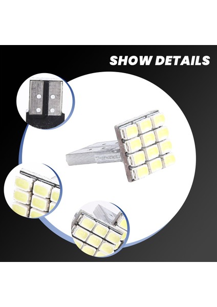 T10 W5W Beyaz Canbus 1206 12-Smd LED 12V Ampul Lambası X4 (Yurt Dışından) indirimleri