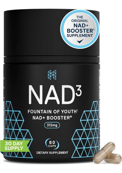 Nad3 Clinical Nad+ Booster Cellular Health & Natural Energy Healthy Aging Longevity Nicotinamide Riboside & Nmn Alternative