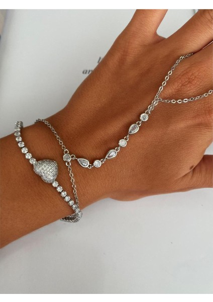 Oval Desenli Taşlı Şahmeran