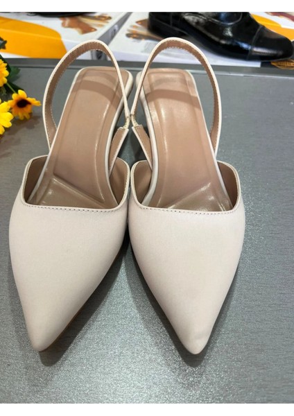 3cm Mini Kadeh Topuk Klasik Sivri Burun 2025 Model Düz Ayakkabı-Rahat-Şık