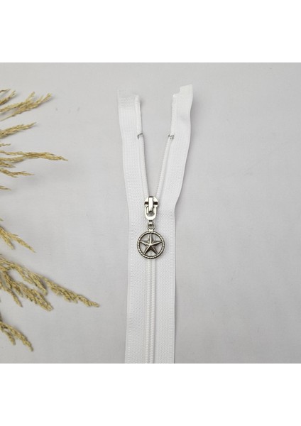 Yıldız Elcikli Açık Uçlu Fermuar | Naylon Dişli Fermuar fiyatları