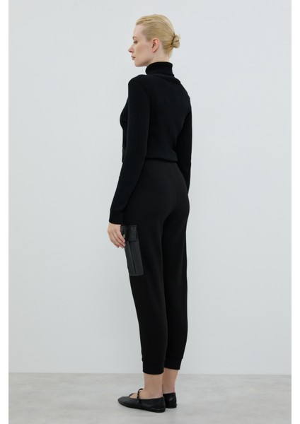 Cep Detaylı Örme Pantolon Siyah K2522006_001 fiyatları