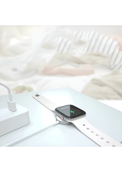 Apple MU9K2AM/A Apple Watch Magnetic Charger To USB Cable 1 M İthalatçı Garantili– Apple Watch Manyetik Type C Şarj Kablosu