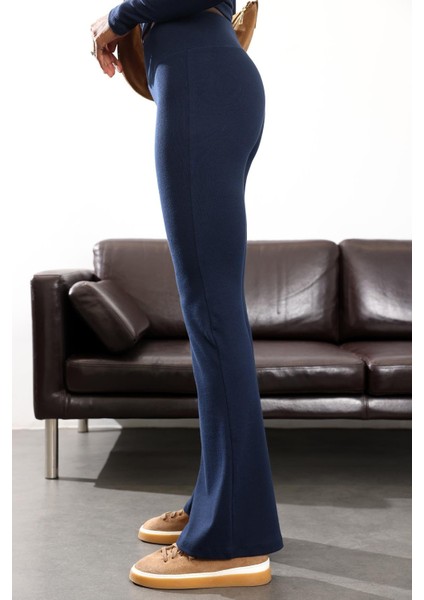 Lacivert Ispanyol Paça Tayt Pantolon 24135 indirimleri