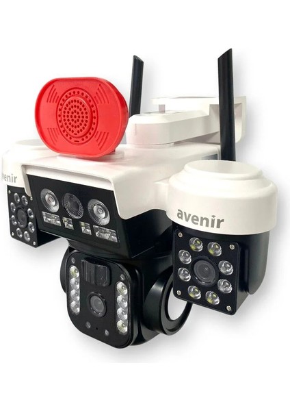 AV-S263W Beyaz 3 Kameralı 6mp Güneş Panelli Solar Wifi Ptz Kamera Krn Teknoloji fırsatları