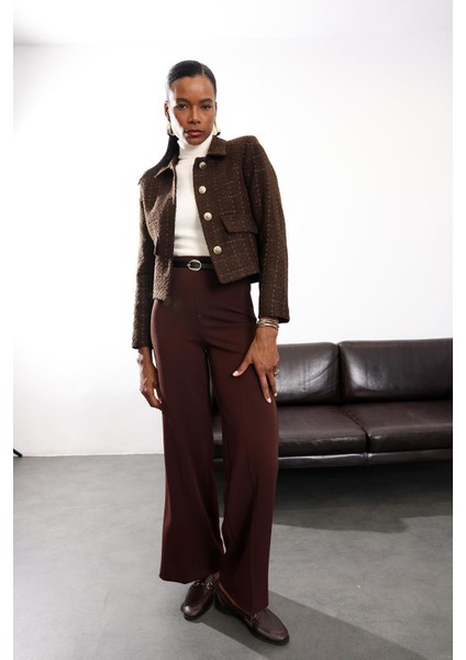 Acı Kahve Gold Düğmeli Tüvit Ceket 02014 fiyatları