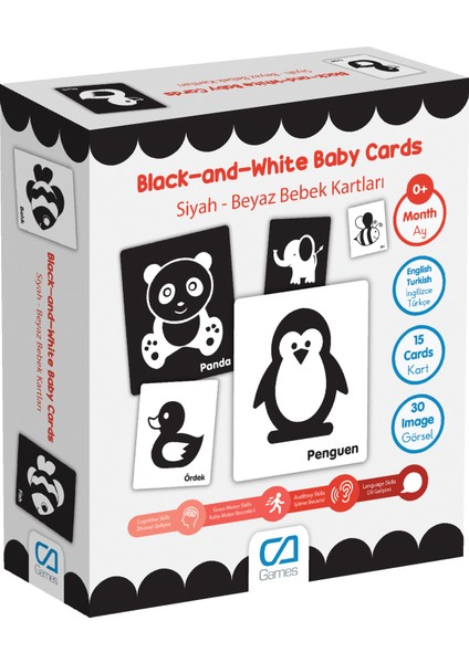 Siyah Beyaz Bebek Kartları