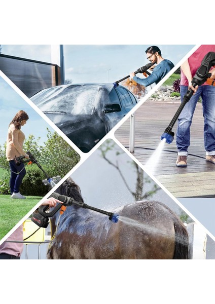 Leerfei 8108 Akülü Araba Yıkama Makinesi | 48V Li-Ion Pil | Yüksek Basınçlı Taşınabilir Temizlik Tabancası indirimleri