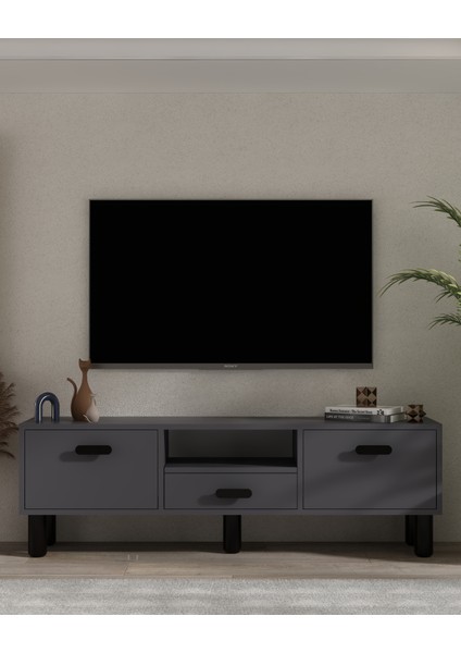 1327DROPCT-32 Tv Sehpası Antrasit-Siyah