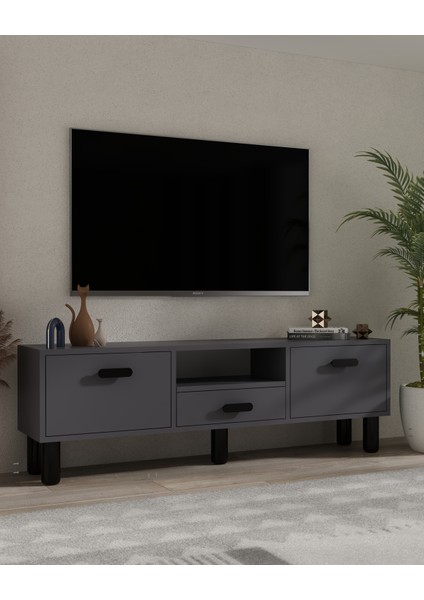 1327DROPCT-32 Tv Sehpası Antrasit-Siyah
