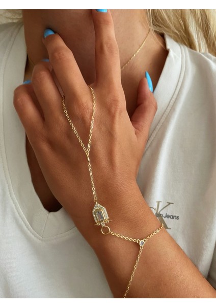 Zirkon Taşlı Çelik Şahmeran