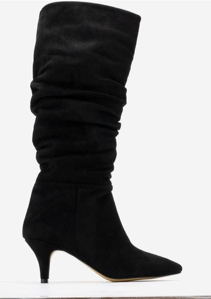 Kadın Körüklü Çizme Siyah Süet fiyatları