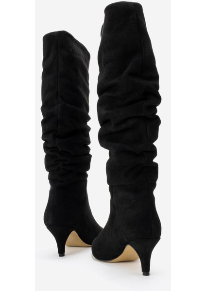 Kadın Körüklü Çizme Siyah Süet fırsatları