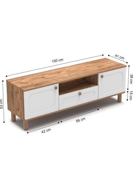Bohem Tv Ünitesi 150 cm Mdf Kapak