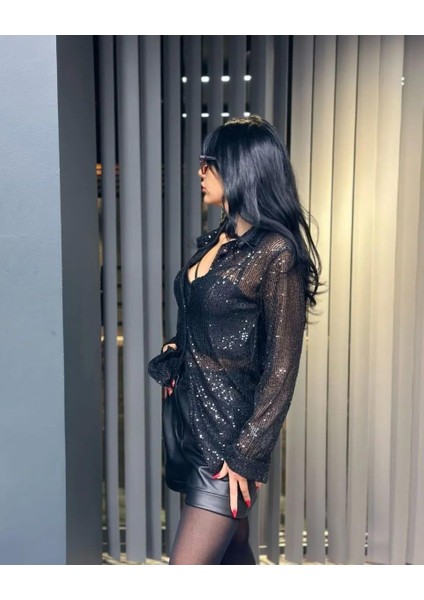 Ithal Kumaş Pul Payet Işlemeli Gömlek fiyatları