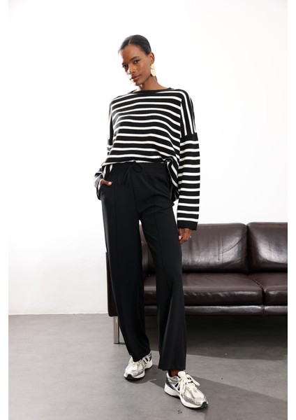 Siyah Çizgili Kazak 231100 fiyatları