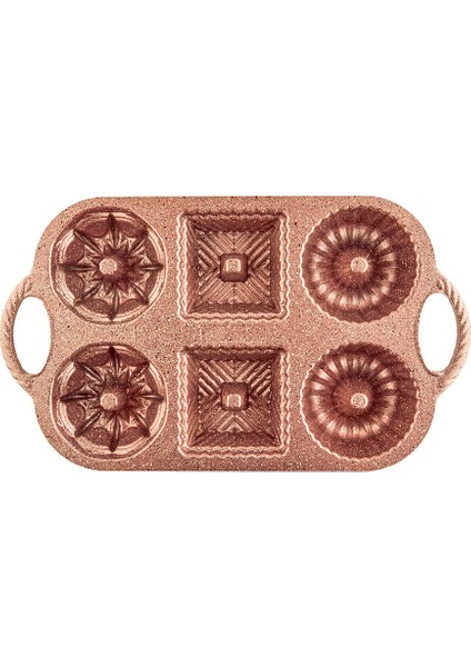 Valeria Rose Gold 6'lı Döküm Kek Kalıbı fiyatları