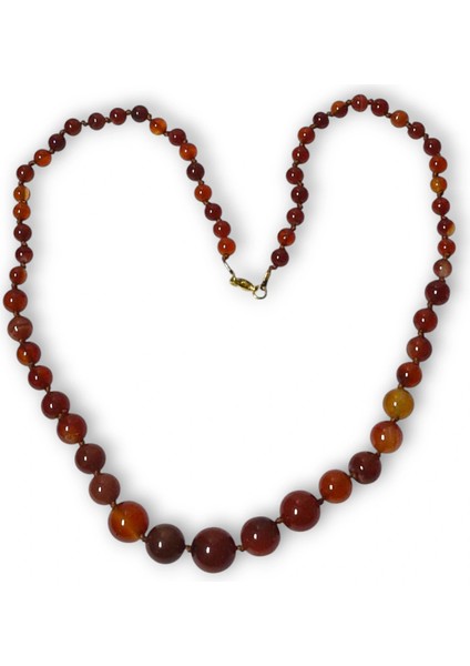 Karnelyan Akik Kolye - El Işi Süzme Tasarım 413-5 fiyatları