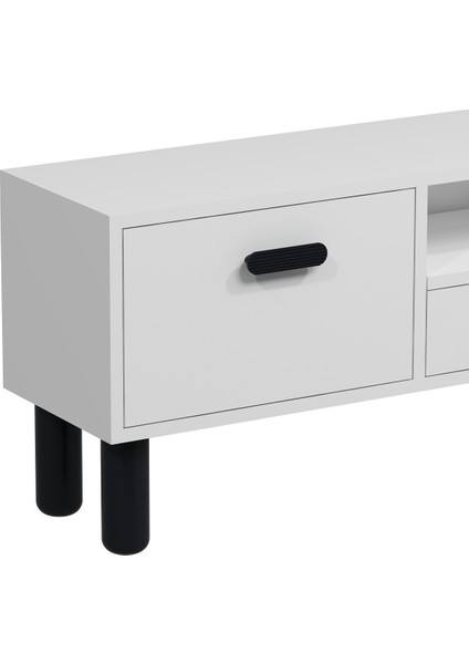 1327DROPCT-32 Tv Sehpası Beyaz-Siyah modelleri