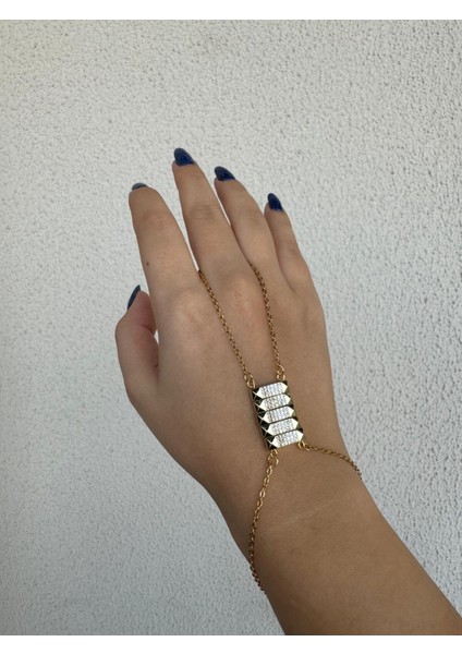 Zirkon Taşlı Çelik Tasarım Şahmeran fiyatları