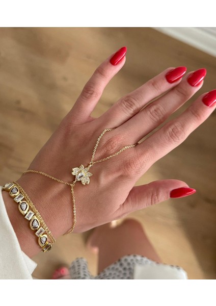 Lotus Zirkon Taşlı Tasarım Şahmeran